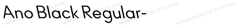 Ano Black Regular字体转换